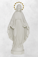 Imagem Nossa Senhora das Graças de Mármore 32cm (Coroa Folheada de Ouro) - Decoração com Fé®
