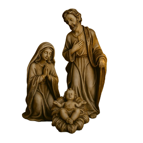 Presépio Sagrada Família Marmorizado 20cm®