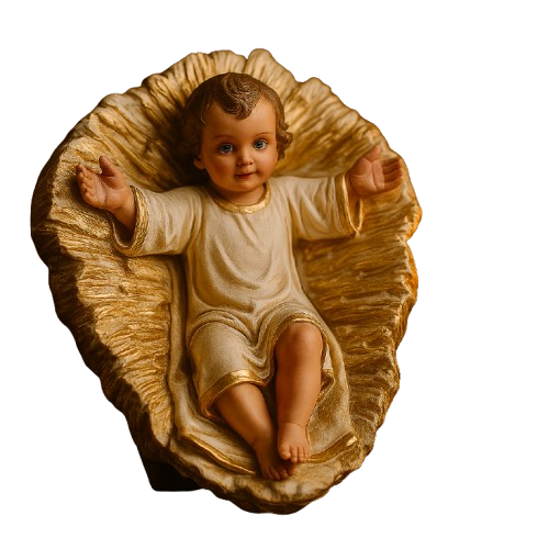 Menino Jesus na Manjedoura 20cm®