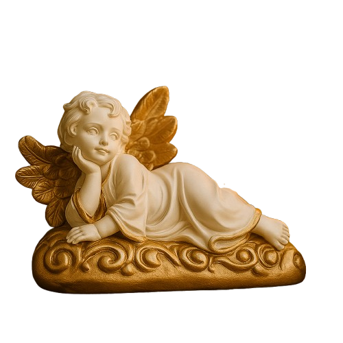 Anjinho da Guarda Deitado 8cm - Decoração com Fé®