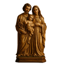 Imagem Sagrada Família Acabamento Detalhado 20cm - Decoração com Fé®