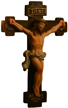 Crucifixo de Parede Jesus Crucificado 19cm®