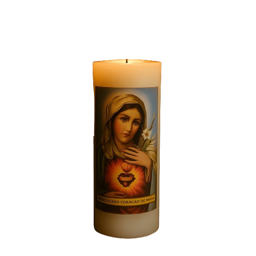 Vela Votiva Imaculado Coração de Maria - Chamas da Alma®