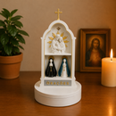 Mini Oratório Sagrada Família, Santa Rita e Nossa Senhora Aparecida 25cm®