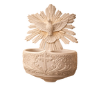 Porta Água Benta Espiríto Santo Detalhado®