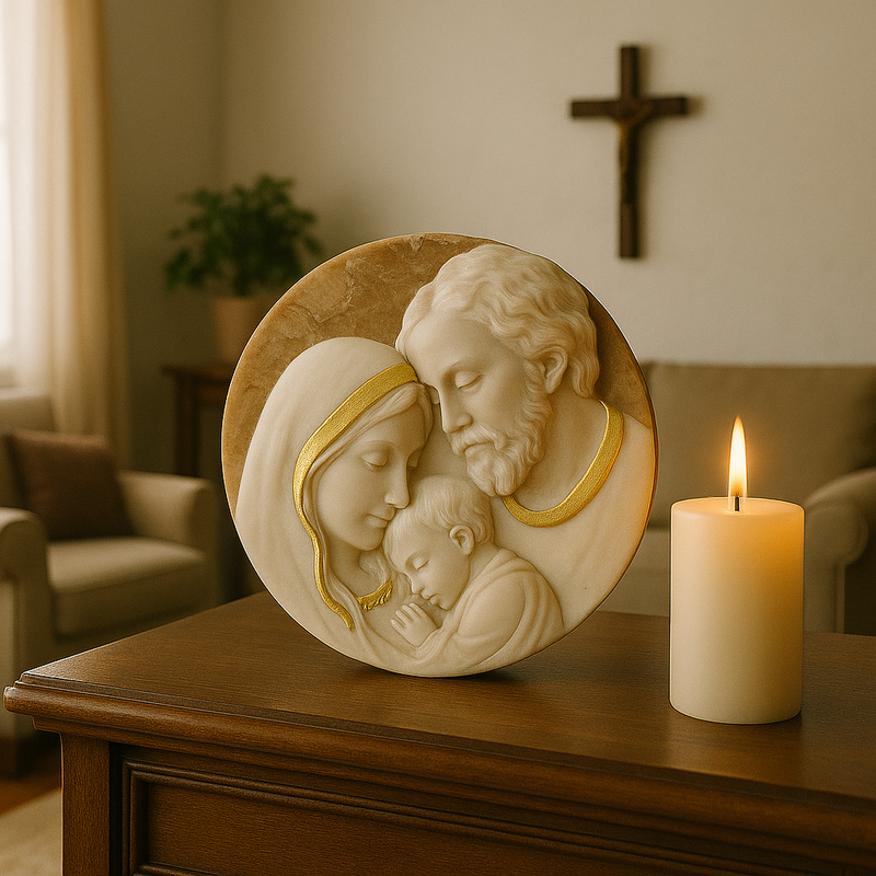 Adorno de Mesa Sagrada Família - Proteção no Lar®