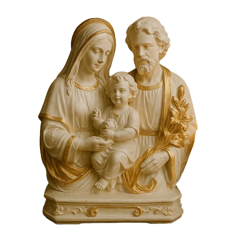 Imagem Sagrada Família 20cm - Decoração com Fé®