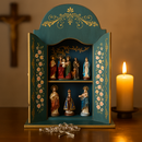 Oratório Multiuso com Divisor - Azul Barroco  - Imagem de até 34 cm®