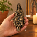Imagem Jesus Cristo Efeito Ouro Envelhecido 15cm - Borda Santa ®