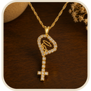 Colar Nossa Senhora Folheado com Cristais®