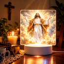 Luminária Jesus Cristo com Manto Dourado - Lumifé®