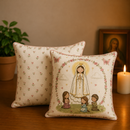 Kit 2 Capas de Almofada Nossa Senhora de Fátima em Algodão 45x45cm®