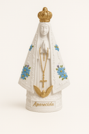 Kit Capela + Imagem Nossa Senhora Aparecida Floral 15cm®