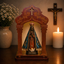 Kit Capela + Imagem Nossa Senhora Aparecida Italiana 20cm®