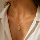 Colar Nossa Senhora de Fátima Banhado a Ouro com Zircônias®