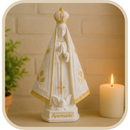 Imagem Nossa Senhora Aparecida 15cm - Decoração com Fé®