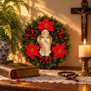 Anjo da Guarda com Florais Vermelhos 40cm - Santo Floral®