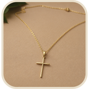 Corrente com Crucifixo Banhada a Ouro 18K®