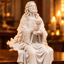 Imagem Jesus Cristo com Cálice 15cm - Borda Santa ®
