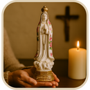 Imagem Nossa Senhora de Fátima Floral Rosa 19cm - Decoração com Fé®