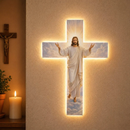 Crucifixo de Parede Jesus Misercordioso com Iluminação 90cm ®