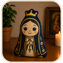 Almofada Infantil Nossa Senhora Aparecida em Algodão 30cm®