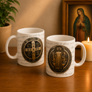 Caneca São Bento com Oração da Medalha em Porcelana®
