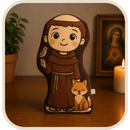 Almofada Infantil São Francisco de Assis em Algodão 30cm®
