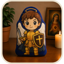 Almofada Infantil São Miguel Arcanjo em Algodão 30cm®