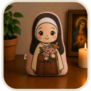 Almofada Infantil Santa Terezinha em Algodão 30cm®