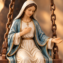 Ornamento de Balanço Virgem Maria 22cm®