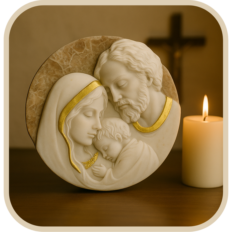 Adorno de Mesa Sagrada Família - Proteção no Lar®