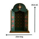 Oratório Encanto Sagrado - Azul Barroco  - Imagens de até 22cm®