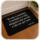 Tapete Antiderrapante Dizer Bíblico 34x60cm®