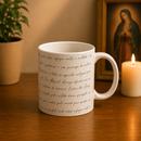 Caneca São Miguel Arcanjo com Oração em Porcelana 325ml®