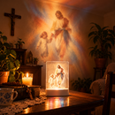 Luminária Jesus Cristo e Anjinho - Lumifé®