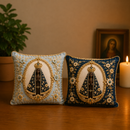 Kit 2 Capas de Almofada Nossa Senhora Aparecida em Algodão 45x45cm®
