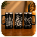 Copo Térmico Nossa Senhora Aparecida com Canudo 1200ml®