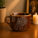 Xícara Nossa Senhora Aparecida e Medalha de São Bento em Porcelana®