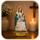 Imagem Mãe da Divina Providência com Auréola 15cm em Resina®