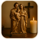 Imagem Sagrada Família Acabamento Detalhado 20cm - Decoração com Fé®