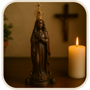 Imagem Nossa Senhora Aparecida 15cm + Coroa Banhada - Decoração com Fé®