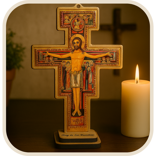 Crucifixo de Mesa ou Parede São Damião®