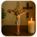 Crucifixo de Parede Clássico Dourado 19cm®