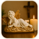 Anjinho da Guarda Deitado 8cm - Decoração com Fé®