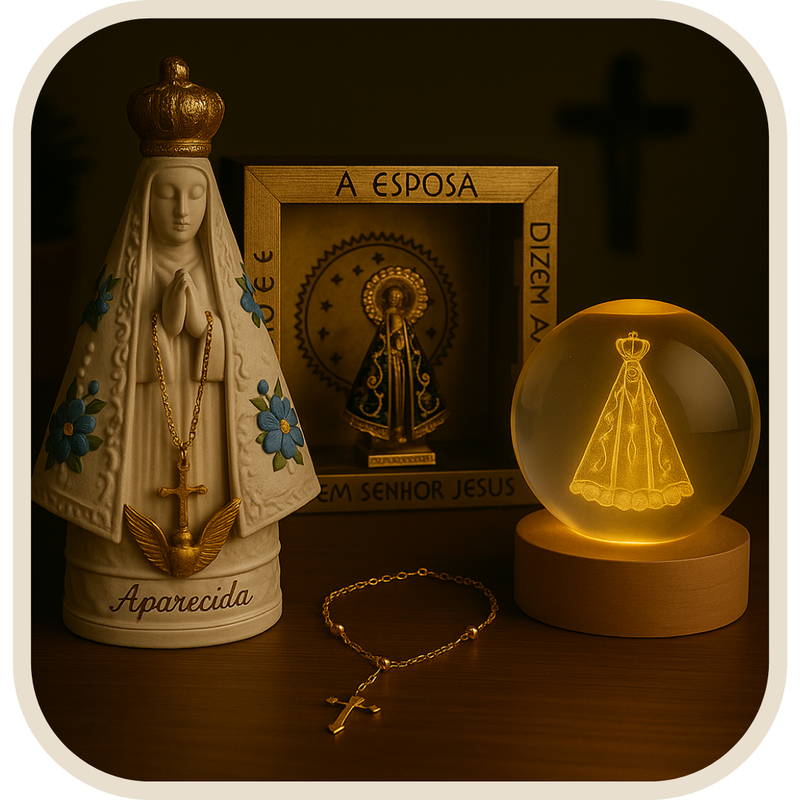 Kit Nossa Senhora + Brinde Exclusivo - Lar com Fé®