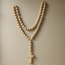 Terço Gigante de Parede Artesanal em Madeira 100cm®