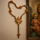 Terço de Parede Artesanal com Divino 100cm®