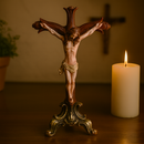 Crucifixo de Mesa Jesus Descaído em Resina 26cm®