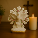 Imagem Divino Espirito Floral Rosa 25cm- Decoração com Fé®